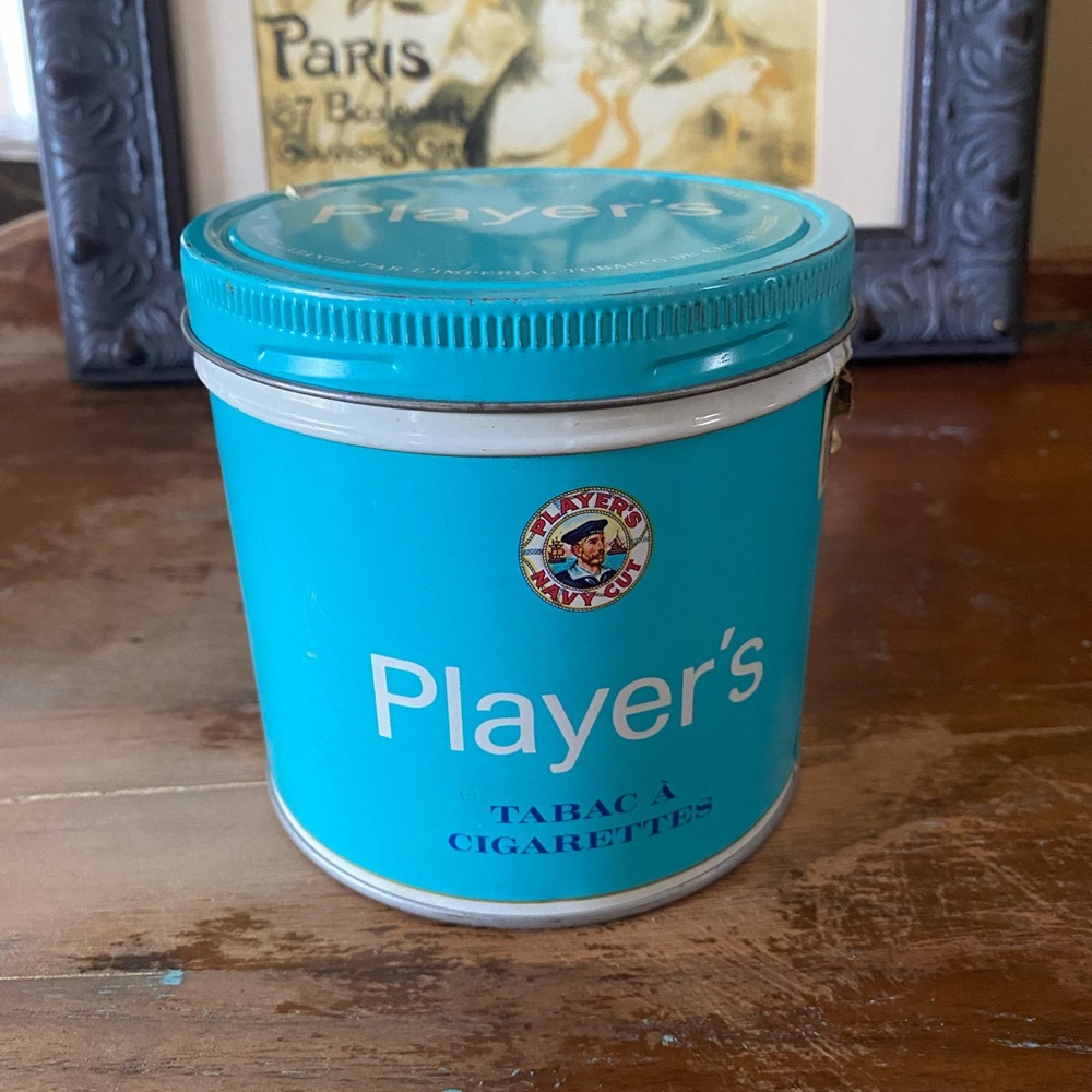 Vintage 1950's Player’s Navy Cut Cigarette Tobacco Tin